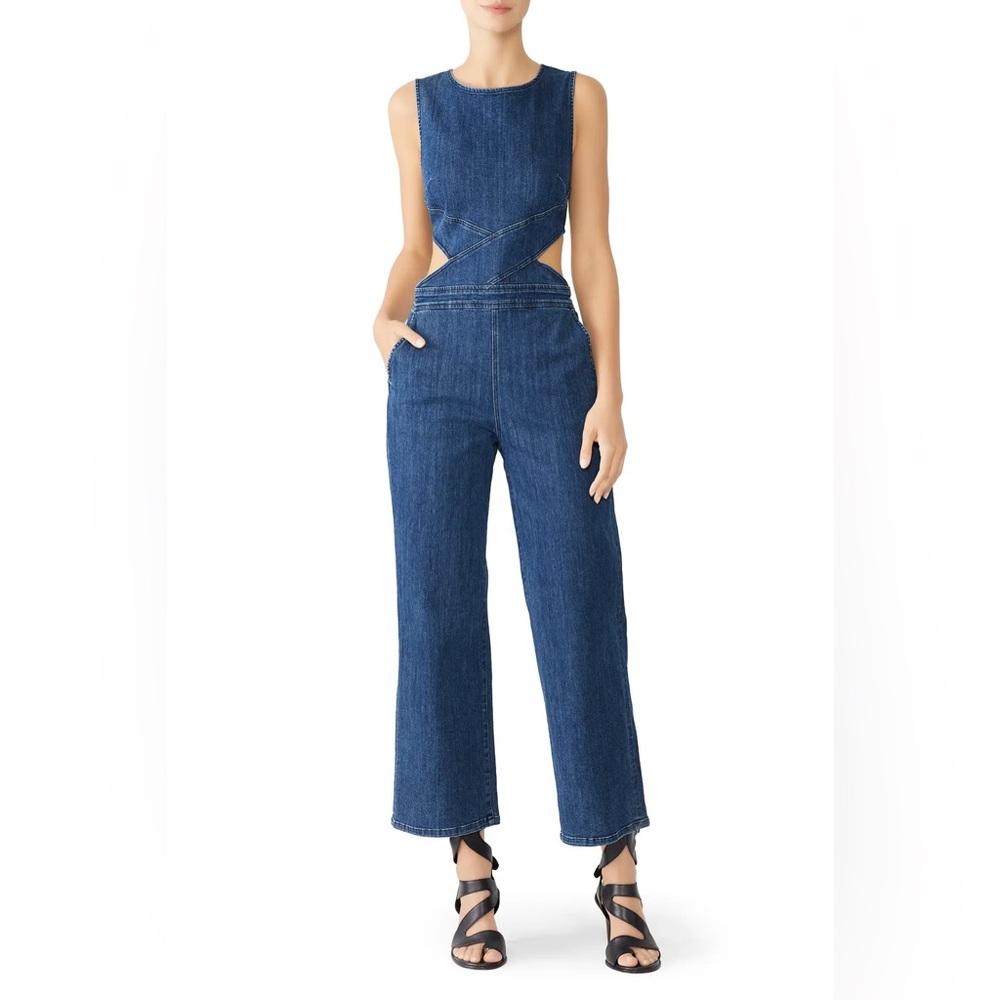 3x1 Crossbody Denim Jumpsuit Size S